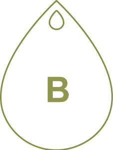 Goute représentant Globul B Goute représentant Globul B